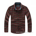 Single Breasted Pure Cotton Men's Versatile Check Shirt